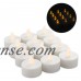 12 LED Tea Lights Votives Battery Operated Flameless Flickering Yellow Candles   